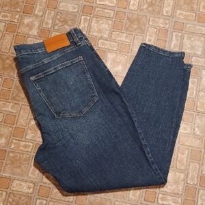 Lucky Brand Women's Dark Blue Mid Rise Skinny AvA Size 16/33 Ankle